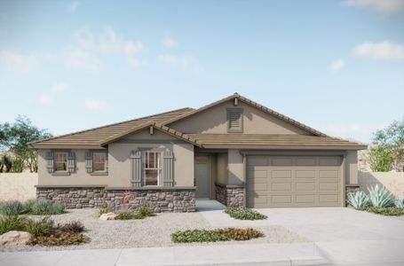 New construction Single-Family house 5069 W Tavira Wy, Marana, AZ 85742 plan Burgundy - image