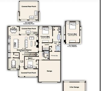 New construction Single-Family house 5057 Jon Oak, Arlington, TN 38002 plan Willow - image