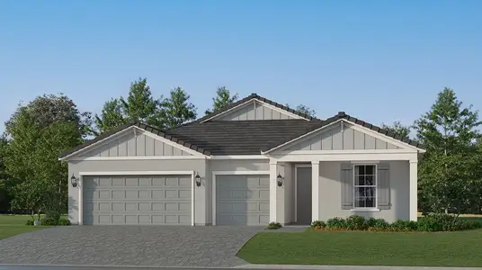 New construction Single-Family house 22207 Bronze Lantern Wy, Estero, FL 33928 plan Delray - image