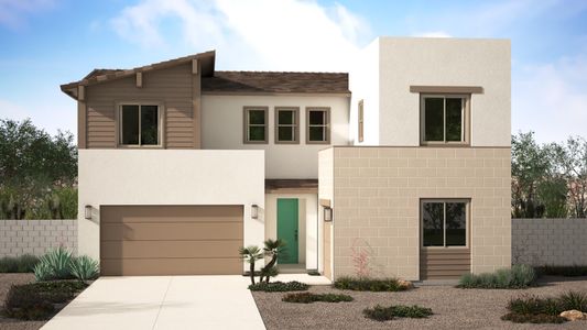 Mid Century Modern Elevation | Mirabella | Harvest at Citrus Park | New Homes in Goodyear, AZ | Landsea Homes