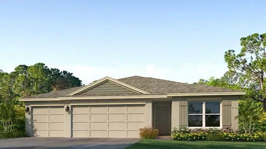 New construction Single-Family house 13139 Bending Creek Trl, Parrish, FL 34219 plan Madison - image