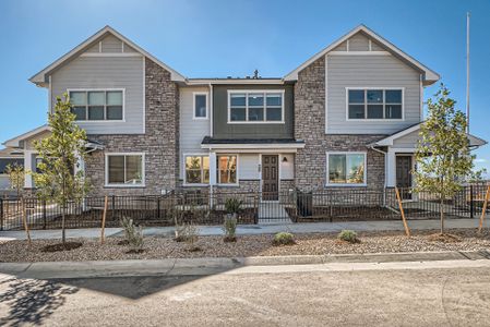 New construction Townhouse house 95 N Vandriver Place, Aurora, CO 80018 - photo 0