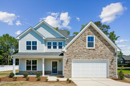 New construction Single-Family house 9513 Wood River Dr, Zebulon, NC 27597 plan Roanoke - image