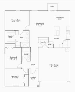New construction Single-Family house 1374 Inkberry Cir, Deland, FL 32720 plan Aura - image