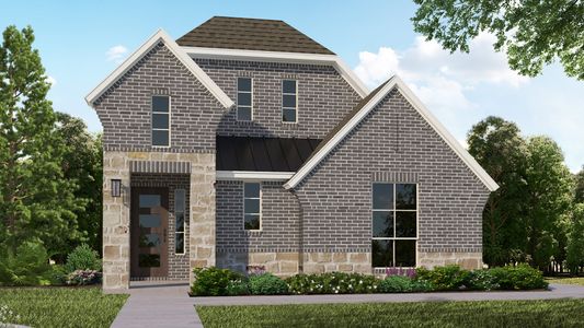 Plan 1401 Elevation B with Stone