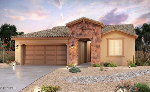 New construction Single-Family house 39980 W Bunker Drive, Maricopa, AZ 85138 Villagio Series - Belice- photo 0