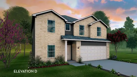 New construction Single-Family house 25612 Becky Bourn Ln, Elgin, TX 78621 plan Concho - image