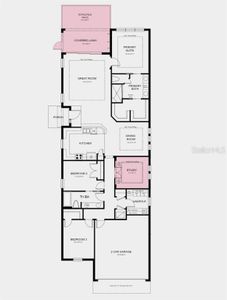 Structural options added include: Study in place of flex, extended screened lanai, 8' interior doors, tray ceilings at primary suite, study, gathering and dining rooms, pocket doors at study, second sink at secondary bathroom, and 4' garage extension.