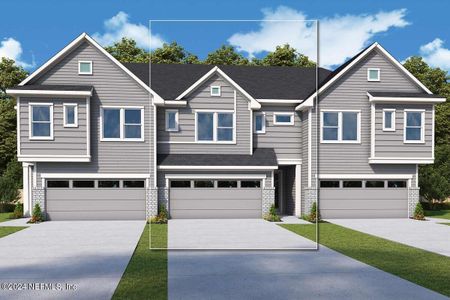 New construction Townhouse house 10276 Element Road, Jacksonville, FL 32256 The Cantner- photo 0