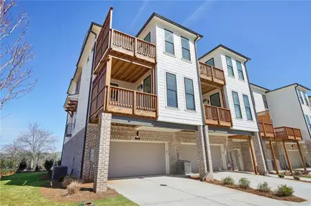 New construction Townhouse house 114 Iveybrooke Ln, Unit 62, Alpharetta, GA 30009 plan The Benton I - image