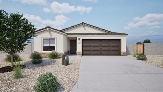 New construction Single-Family house 1442 W Tigua Wy, Coolidge, AZ 85128 Oleander- photo 0