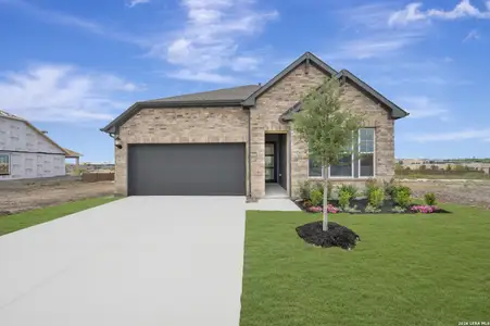 New construction Single-Family house 6030 Edna Pt, New Braunfels, TX 78130 plan The Gardenia - image