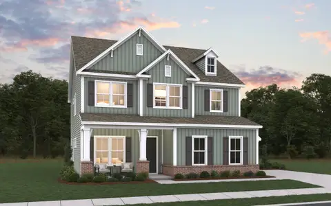New construction Single-Family house 324 Hunter Rd, Simpsonville, SC 29681 plan Kelsey - Single Family Homes - image