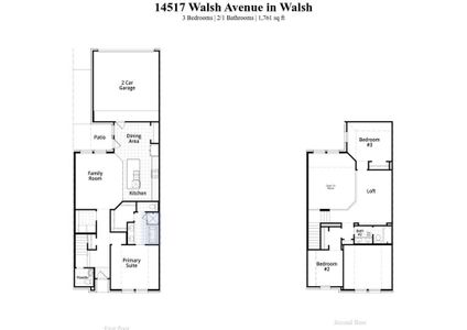 New construction Townhouse house 14517 Walsh Ave, Aledo, TX 76008 Ashford Plan- photo 2 2