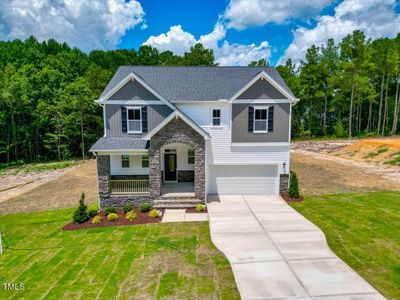 New construction Single-Family house 212 Duncan Creek Road, Lillington, NC 27546 The Cary- photo 0