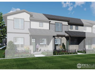 New construction Townhouse house 3421 East Fork Drive, Loveland, CO 80538 Eldorado- photo 0