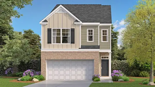 New construction Townhouse house 1328 Aura Ln, Lawrenceville, GA 30045 plan Salisbury - image