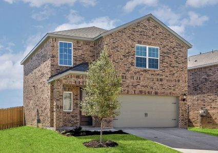 The Colorado has an attached front load garage.