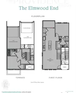 New construction Condo house 558 Belvedere Dr, Unit 17, Alpharetta, GA 30022 plan The Elmwood End - image