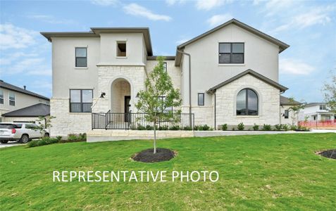 New construction Single-Family house 909 Bristol Creek Bnd, Austin, TX 78738 The Santiago IV- photo 0