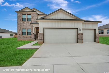 New construction Single-Family house 17506 Buffalo Grass Ln, Elmendorf, TX 78112 plan Magellan - image