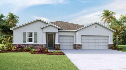 New construction Single-Family house 19833 Magnolia Springs Way, Land O' Lakes, FL 34638 null- photo 0