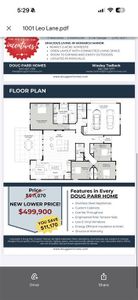 New construction Single-Family house 1001 Leo Ln, Poolville, TX 76487 plan The Sapphire Ranch II - image