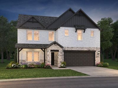 New construction Single-Family house 6620 Berry Bend Rd, Crowley, TX 76036 The Haskell- photo 1 1