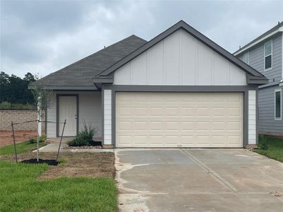 New construction Single-Family house 14022 Mount Hunter Drive, Willis, TX 77318 The Grove- photo 0