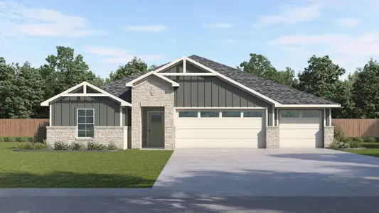 New construction Single-Family house 14800 Flying Aster Ln, Manor, TX 78653 plan The Grayson - image