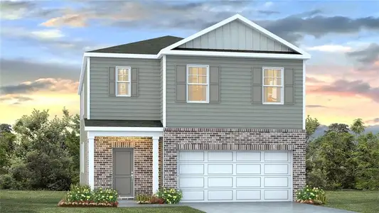 New construction Single-Family house 5455 Baybrook Cir, College Park, GA 30349 plan Robie - image