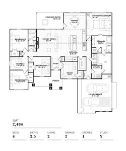 New construction Single-Family house 1300 Green Ridge Dr, Weatherford, TX 76085 plan Vista - image