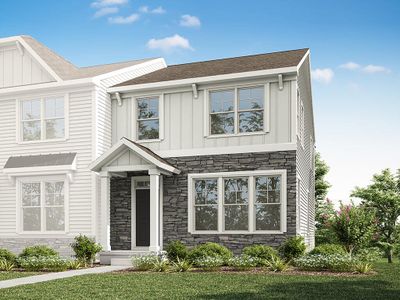 New construction Townhouse house 12323 Bryton Rdg Pkwy, Huntersville, NC 28078 plan Kensington - image