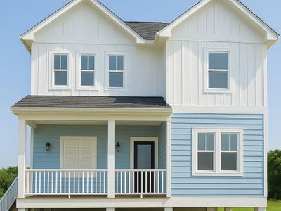 New construction Single-Family house 4223 Spanish Main Blvd, Galveston, TX 77554 - image