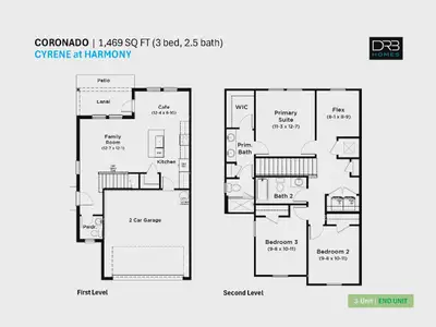 New construction Townhouse house 2712 Meadow Crest Dr, St. Cloud, FL 34773 plan Coronado - End - image 5