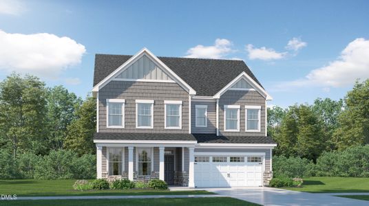 New construction Single-Family house 965 Jasper Mine Trl, Raleigh, NC 27610 plan Edison II w/ 3rd Floor - image