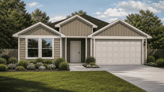 New construction Single-Family house 188 Golden Eagle Blvd, New Waverly, TX 77358 plan Denton - image