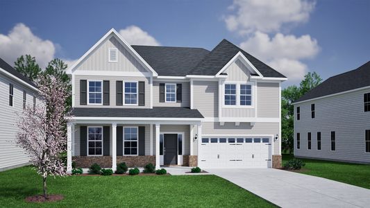 New construction Single-Family house 4105 Sweet Ivy Lndg, Durham, NC 27703 plan Yates II - image