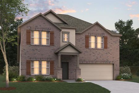 New construction Single-Family house 3805 Yarrow Dr, Argyle, TX 76226 plan Columbus - 40' Smart Series - image