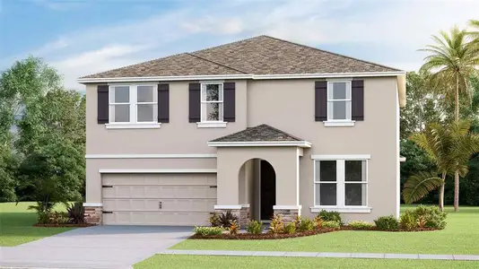 New construction Single-Family house 19692 Gladeview Wy, Land O' Lakes, FL 34638 plan Hemingway - image