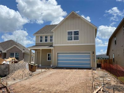 New construction Single-Family house 913 Palo Brea Loop, Hutto, TX 78634 Knox Homeplan- photo 0