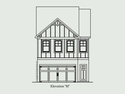 New construction Townhouse house 1584 Old Salem Road SE, Conyers, GA 30013 plan Crofton - image