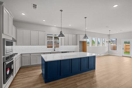 EXAMPLE PHOTO: Completed Kitchen with vinyl floors