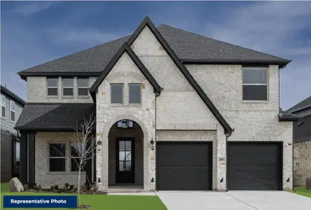 New construction Single-Family house 13841 Riola Dr, Little Elm, TX 75068 Harvard EW 2F w/Media- photo 0 0