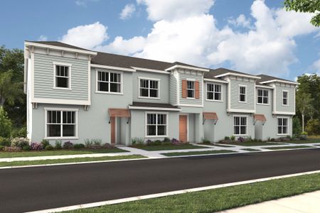 New construction Townhouse house 2311 Distant Sun Trail, Kissimmee, FL 34747 Destin III- photo 0