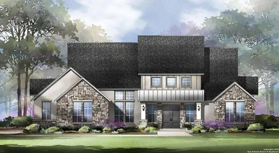 New construction Single-Family house 222 Laughing Dog, Boerne, TX 78006 plan Palo - image