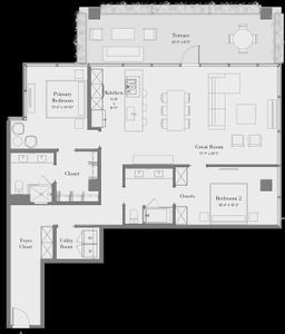 New construction Condo house 7230 E Mayo Blvd, Scottsdale, AZ 85255 plan 2B-09 - image