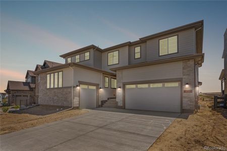 New construction Single-Family house 6503 Still Pine Cir, Castle Pines, CO 80108 plan 5099 The Walton Elevation B - Modern Prairie - image