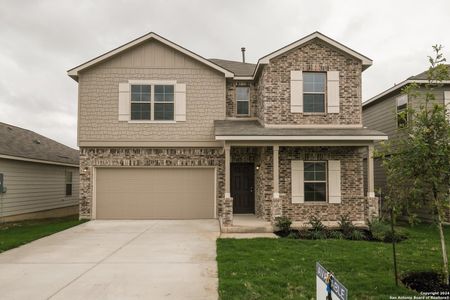 New construction Single-Family house 13120 Bay Point Way, Saint Hedwig, TX 78152 Armstrong- photo 0