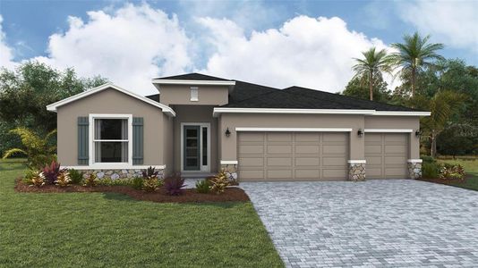 New construction Single-Family house 1851 Browning Lp, Parrish, FL 34219 plan Hawthorne - image
